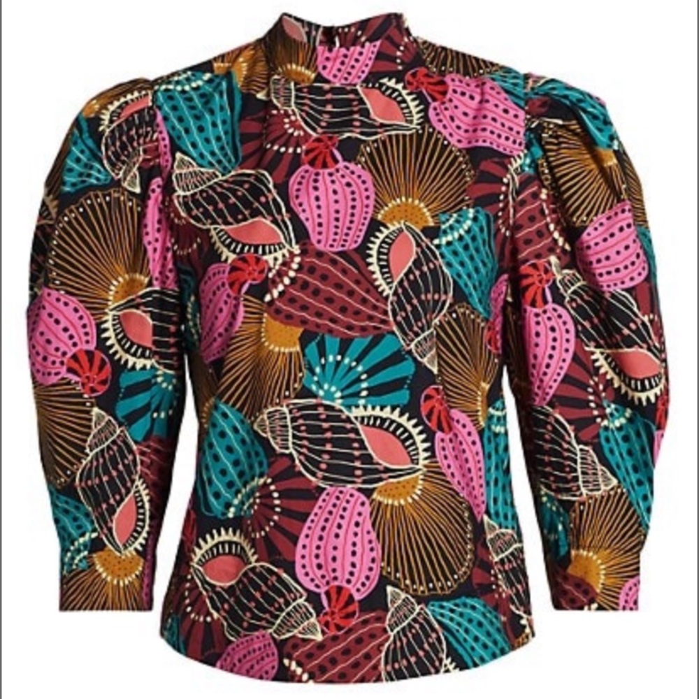 Farm Rio shell mix blouse